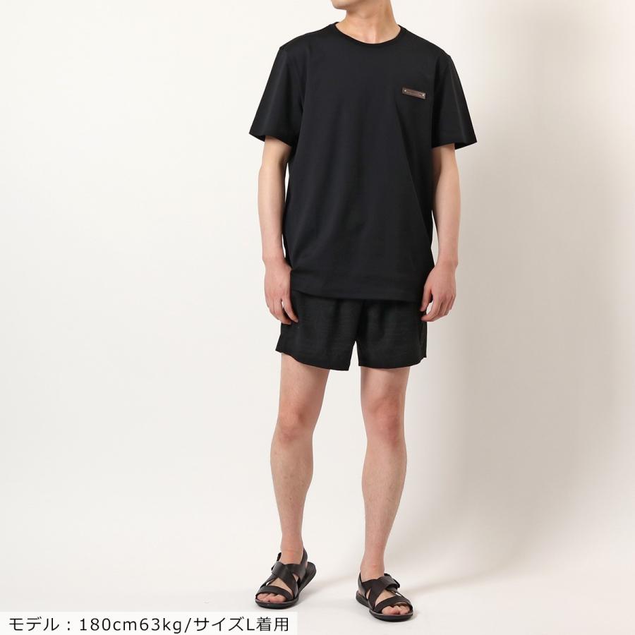 Berluti ベルルッティ R20MAU01-001 ショートパンツ ロゴ 水陸 Berluti ベルルッティ R20MAU01-001 ショートパンツ ロゴ 水陸