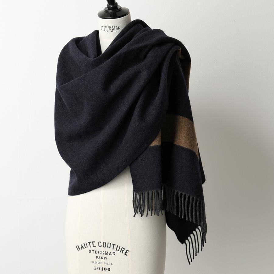 高級品市場 エルメス Hermes da メンズ 01 Marine 大判 180 75 ブランケット マフラー ストール カシミヤ 財布 帽子 ファッション小物