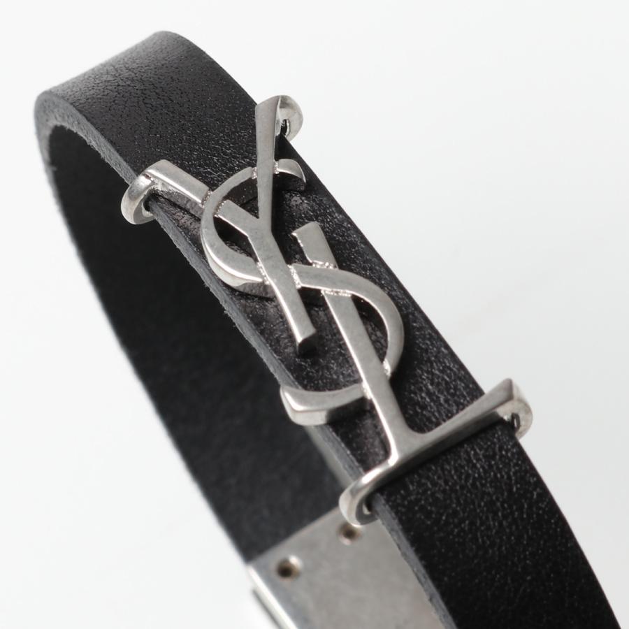 YSL　サンローランパリ　ブレスレット　カサンドラ　オピウム　レザー　現行 YSL サンローランパリ ブレスレット カサンドラ オピウム レザー