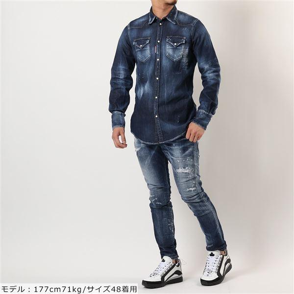 DSQUARED2 ディースクエアード S74DM0526 S30341 Western Dark Shirt