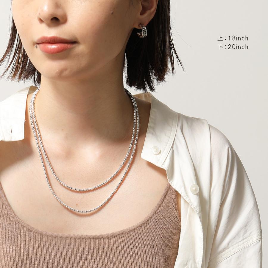 HARPO ハルポ Boule Disc Necklace 18/3 45cm/18inch/3mm ボール ディスク ネックレス アクセサリー ナバホパール シルバー レディース｜s-musee｜02