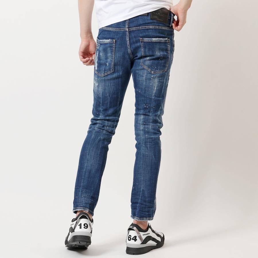 DSQUARED2 ディースクエアード S79LA0033 S30342 Icon Strech Denim 