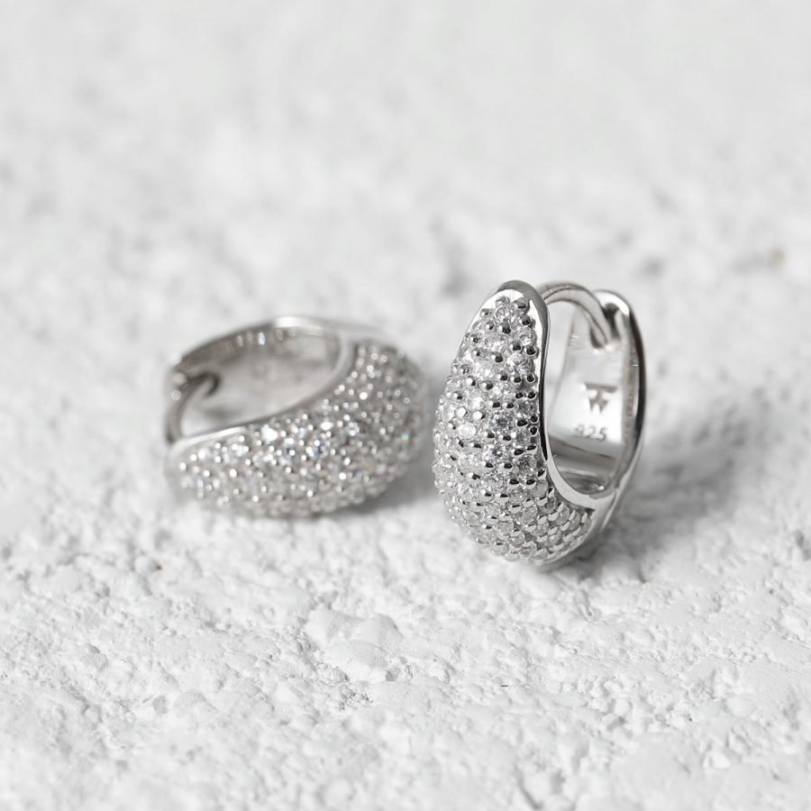TOM WOOD（トムウッド） ピアス Ice Huggie Pave アイス ハギー パヴェ