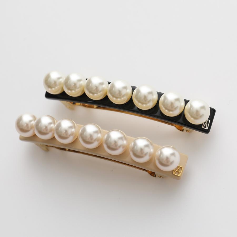 返品送料無料 8 パリ ドゥ アレクサンドル Paris De 訳有 Alexandre 21年春夏新作 レディース N2 Noir ブラック パール ヘアーアクセサリー 髪留め バレッタ Barrette 03 ヘアアクセサリー Postetelecom Gouv Cg