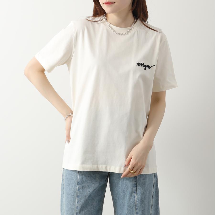 トップス エムエスジーエム MSGM Tシャツ カットソー 半袖 クルーネック S