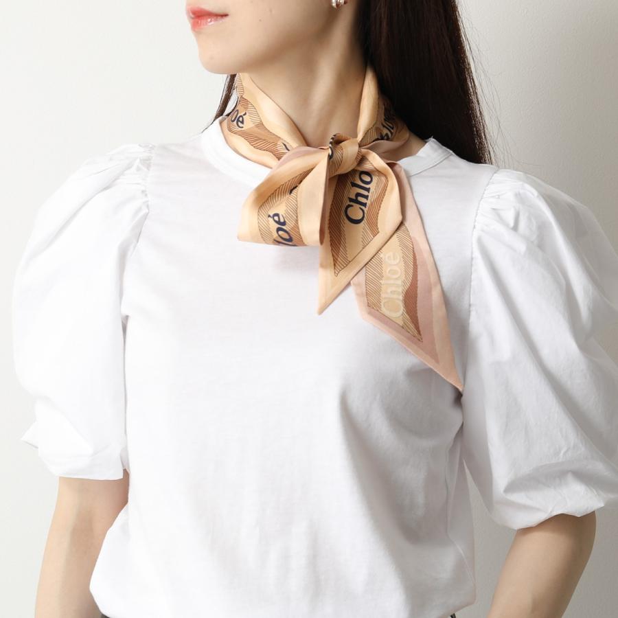 Chloe クロエ 大判 シルク スカーフ 通販 値下げ②クロエ 大判スカーフ Chloe