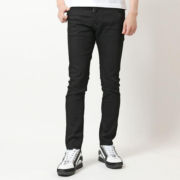 DSQUARED2 ディースクエアード S71LB0980 S30564 Black Bull Skater Jeans スケータージーンズ デニム ボタンフライ スリム スキニー 900 メンズ