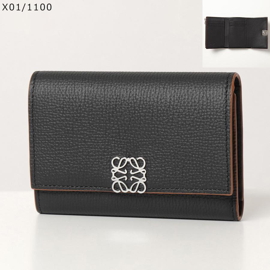 極美品 ロエベ LOEWE 財布 ウォレット ケース 小銭入れ アナグラム ラムレザー レディース ブラック LOEWE（ロエベ） カードケース コインケース C510Z40X28 メンズ