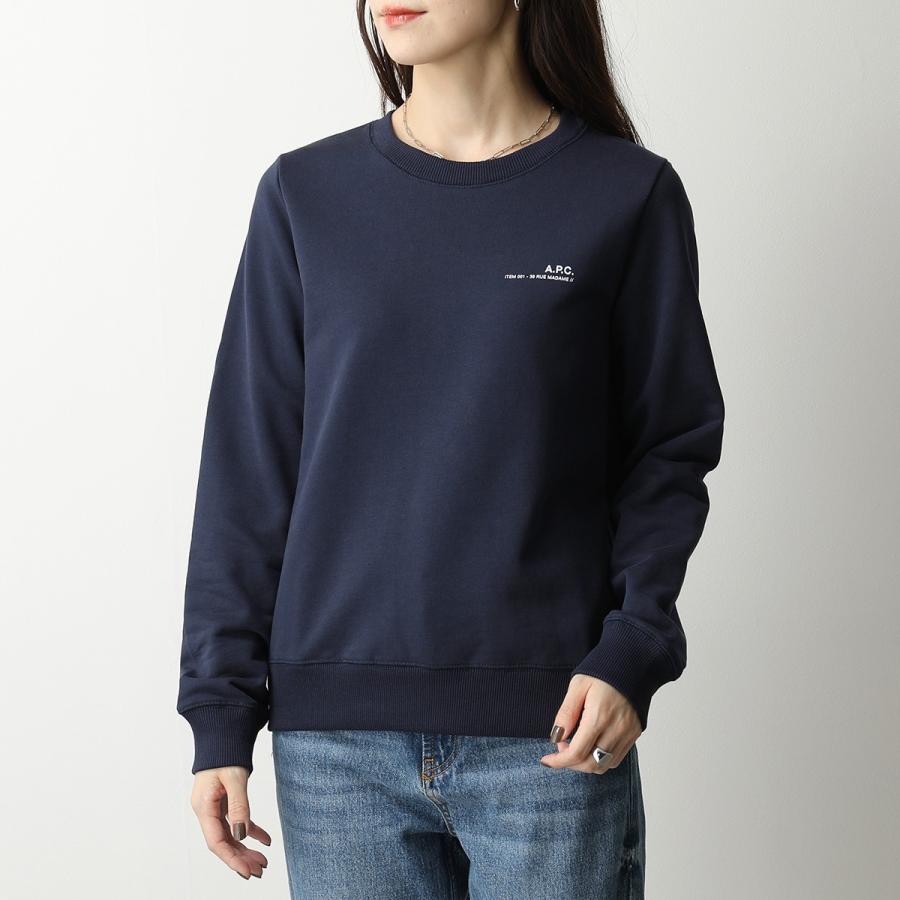 APC A.P.C. アーペーセー トレーナー sweat item f COFBQ F27663 レディース クルーネック スウェット 長袖 ちびロゴ カラー3色｜s-musee｜10