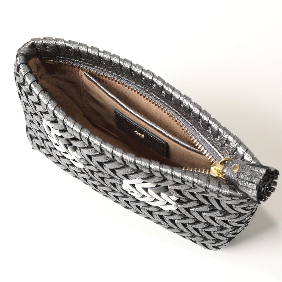 [即日発送] ANYA HINDMARCH アニヤハインドマーチ 157339 Neeson Pouch Eyes レザー ポーチ 小物入れ コスメケース 化粧ポーチ Anthracite レディース 【A1845106434】(10900円)