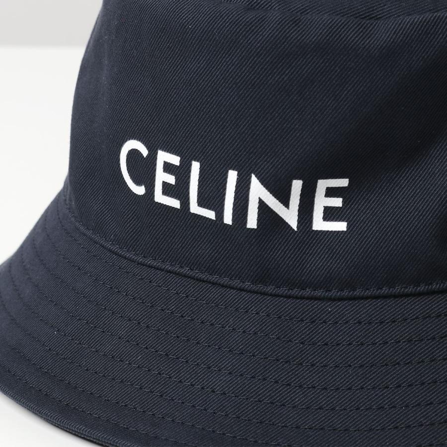 CELINE セリーヌ 2AU5B639M.07MR バケットハット 帽子 コットン ロゴ 