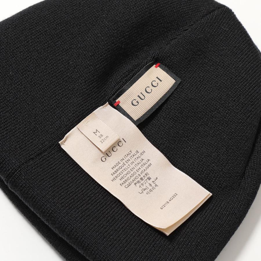 GUCCI グッチ 612118 4G332 ウール ロゴ ニットキャップ ニット帽 帽子 
