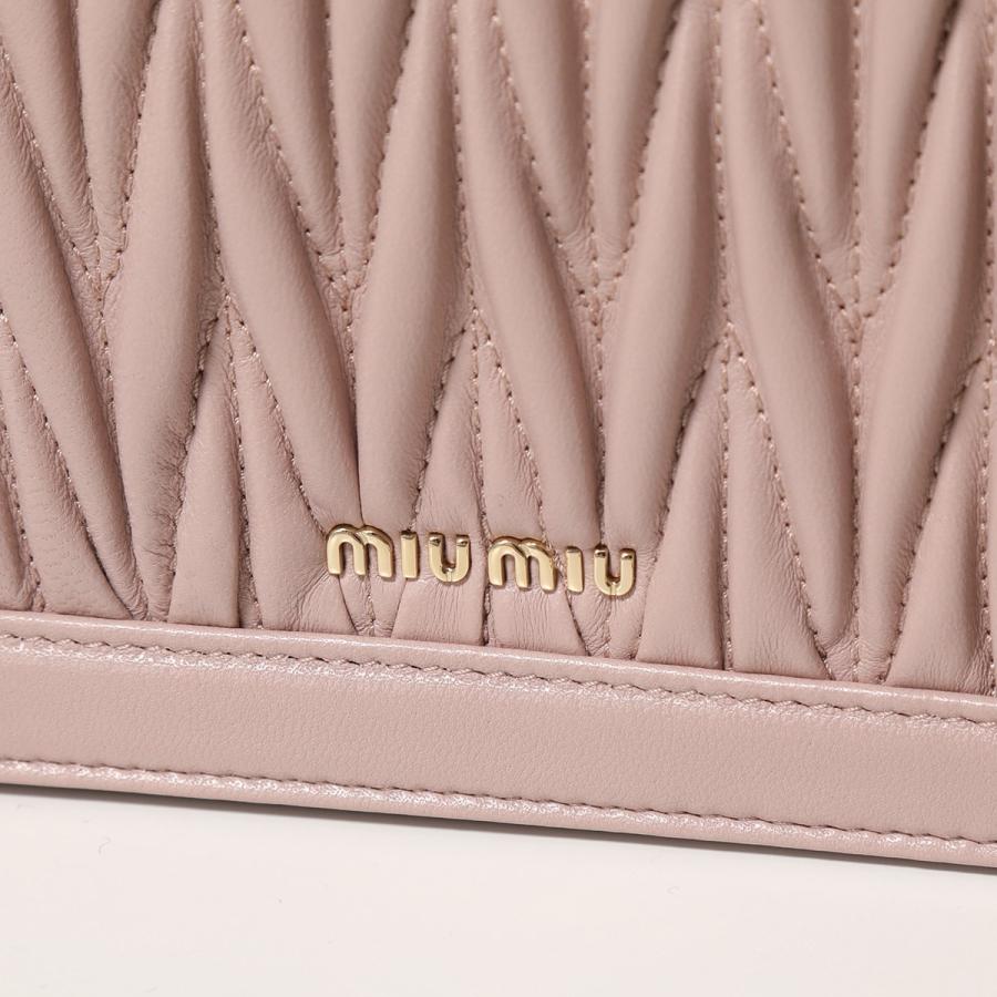 miu MIUMIU ミュウミュウ 5BH099 N88 MATELASSE マテラッセ レザー 