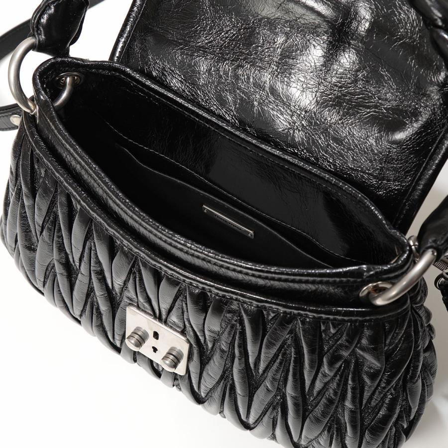 miu MIUMIU ミュウミュウ 5BC086 2DNV VIT SHINE レザー miu MIUMIU ミュウミュウ 5BC086 2DNV VIT SHINE レザー