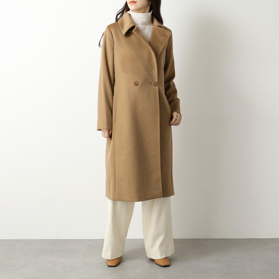 MAX MARA Studio マックスマーラ ステュディオ BCOLLAG ピュア ヴァージンウール ダブルブレスト ロングコート ベルテッドコート  006 レディース