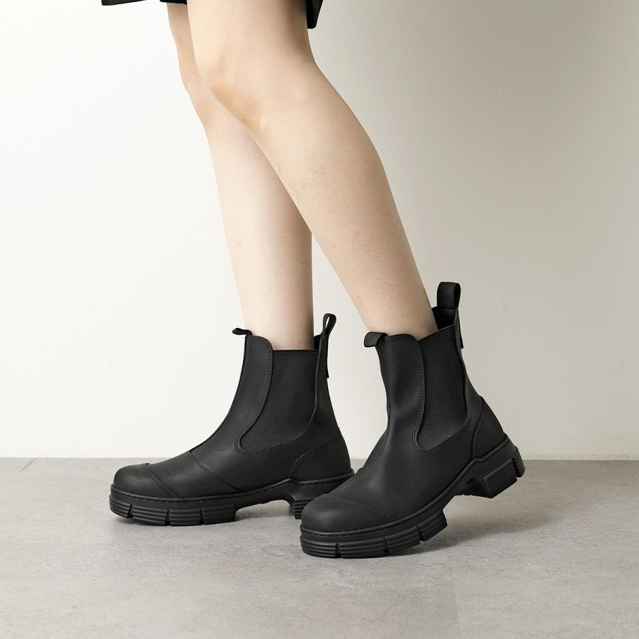 GANNI ガニー ショートブーツ Recycled Rubber City Boot レディース チェルシーブーツ シティブーツ ラバー サイドゴア ロゴタブ 靴 カラー4色｜s-musee｜15