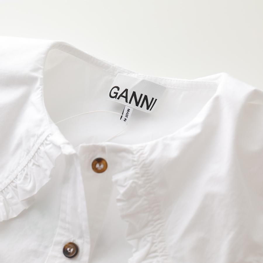 GANNI ガニー F5500 6045 長袖シャツ ブラウス フリル GANNI ガニー F5500 6045 長袖シャツ ブラウス フリル