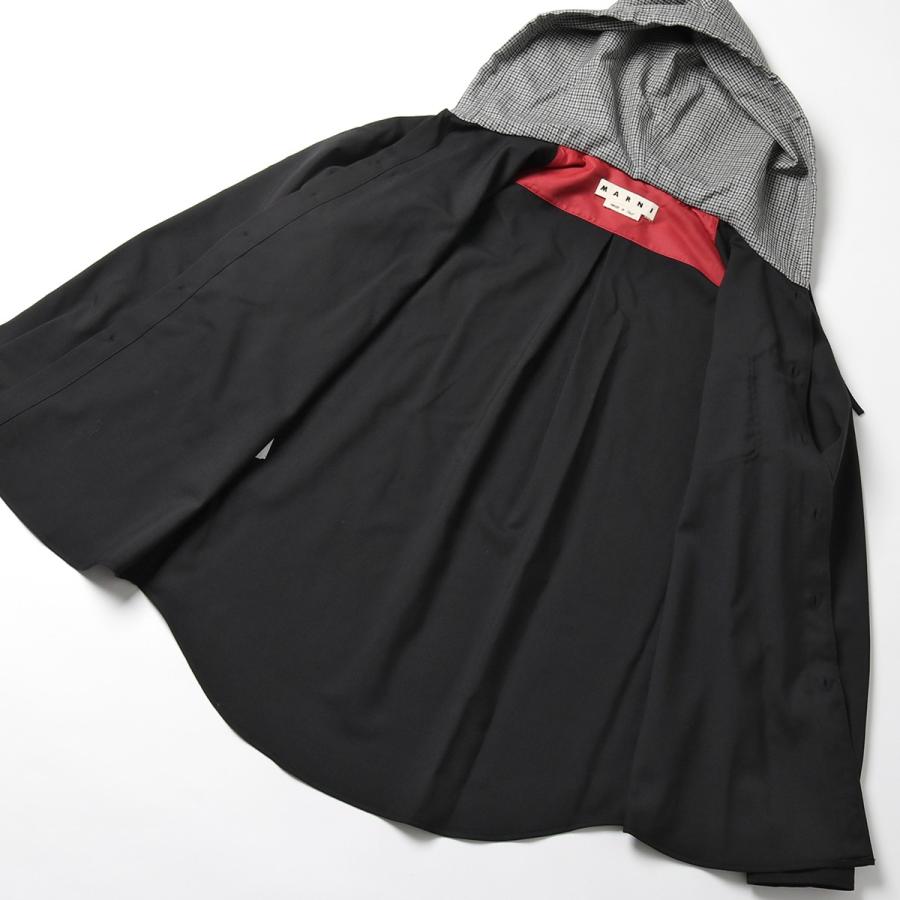 MARNI マルニ CUMU0195RR TW839 フード付き 長袖 シャツ 胸ポケット 