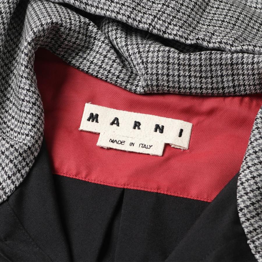 MARNI マルニ CUMU0195RR TW839 フード付き 長袖 シャツ 胸 MARNI マルニ CUMU0195RR TW839 フード付き 長袖 シャツ 胸