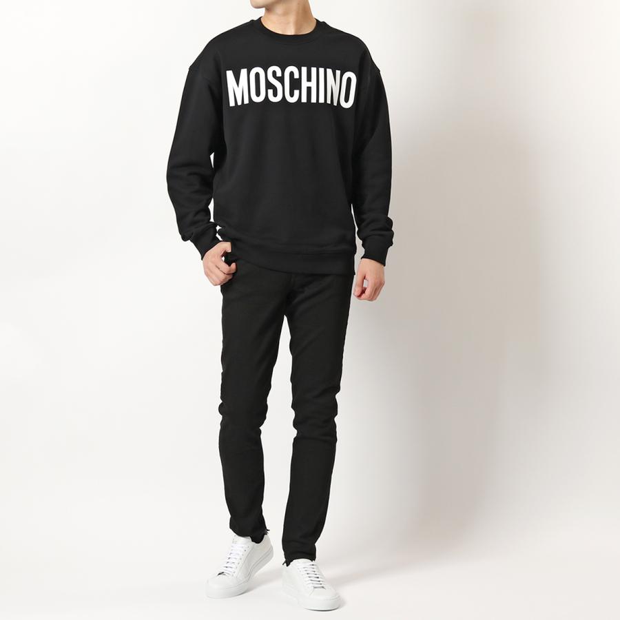 MOSCHINO COUTURE! モスキーノ クチュール 1718 7027 カラー2色 スウェット トレーナー クルーネック コットン 長袖 ロゴ メンズ｜s-musee｜03