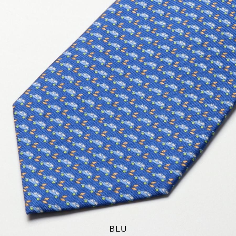 FERRAGAMO（フェラガモ） ネクタイ 35 0356 メンズ シルク 車 カラー6