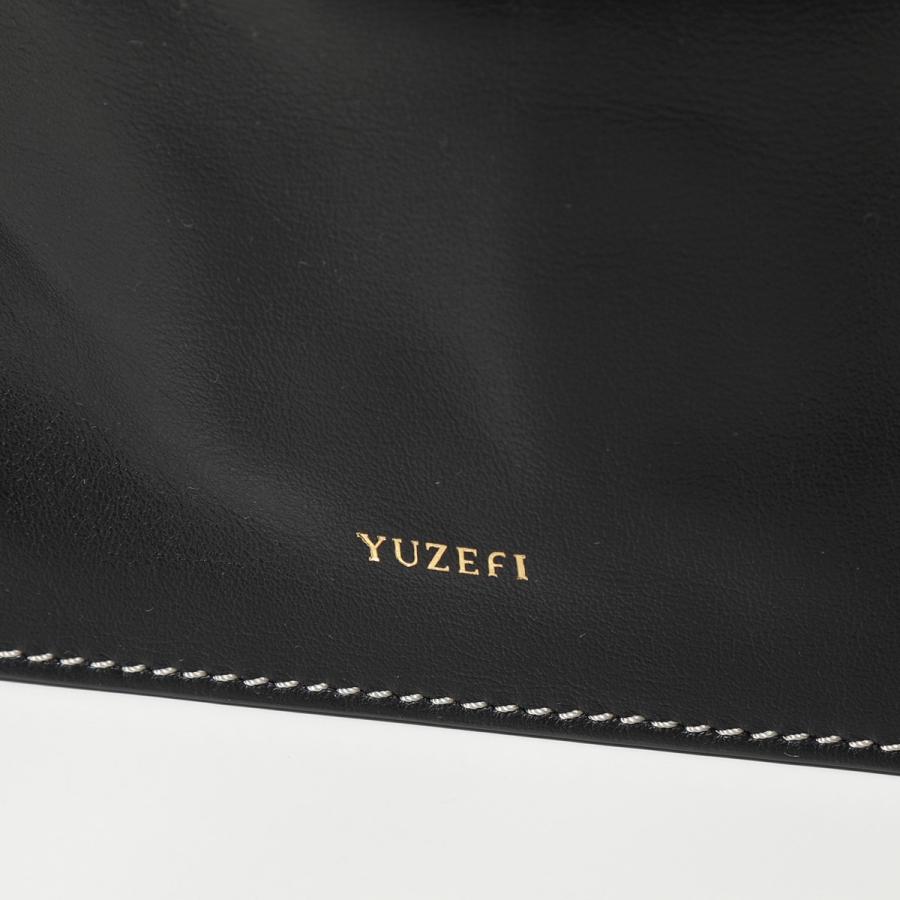 YUZEFI ユゼフィ YUZCO HB BO 00 BOM レザー ショルダーバッグ ギャザー ハンドバッグ 鞄 BLACK レディース｜s-musee｜09