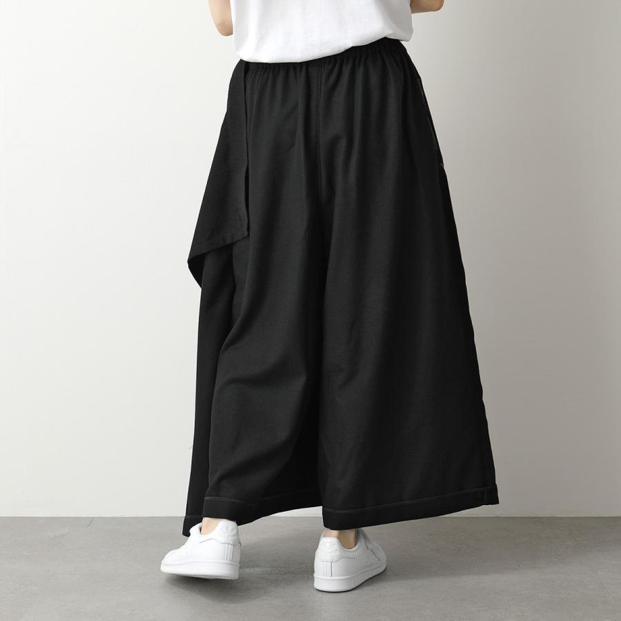 Y-3 ワイスリー ワイドパンツ レディース HB3357 W CH2 WOOL FLANNEL SKORT ウールフランネル ロングスカート パンツ BLACK｜s-musee｜08