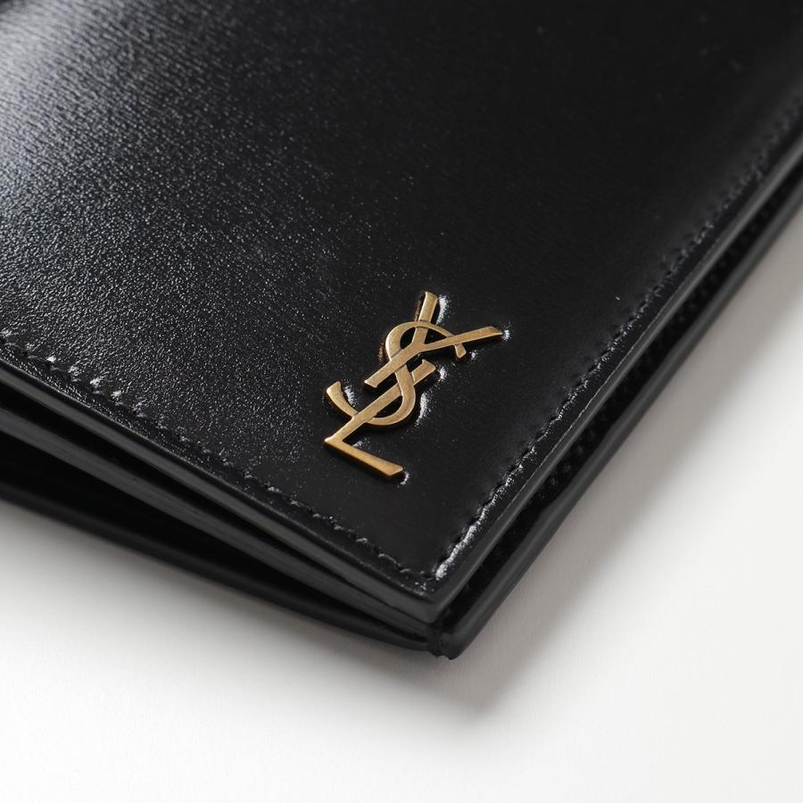 SAINT LAURENT サンローラン 607746 02G0W レザー 二つ折り長財布  