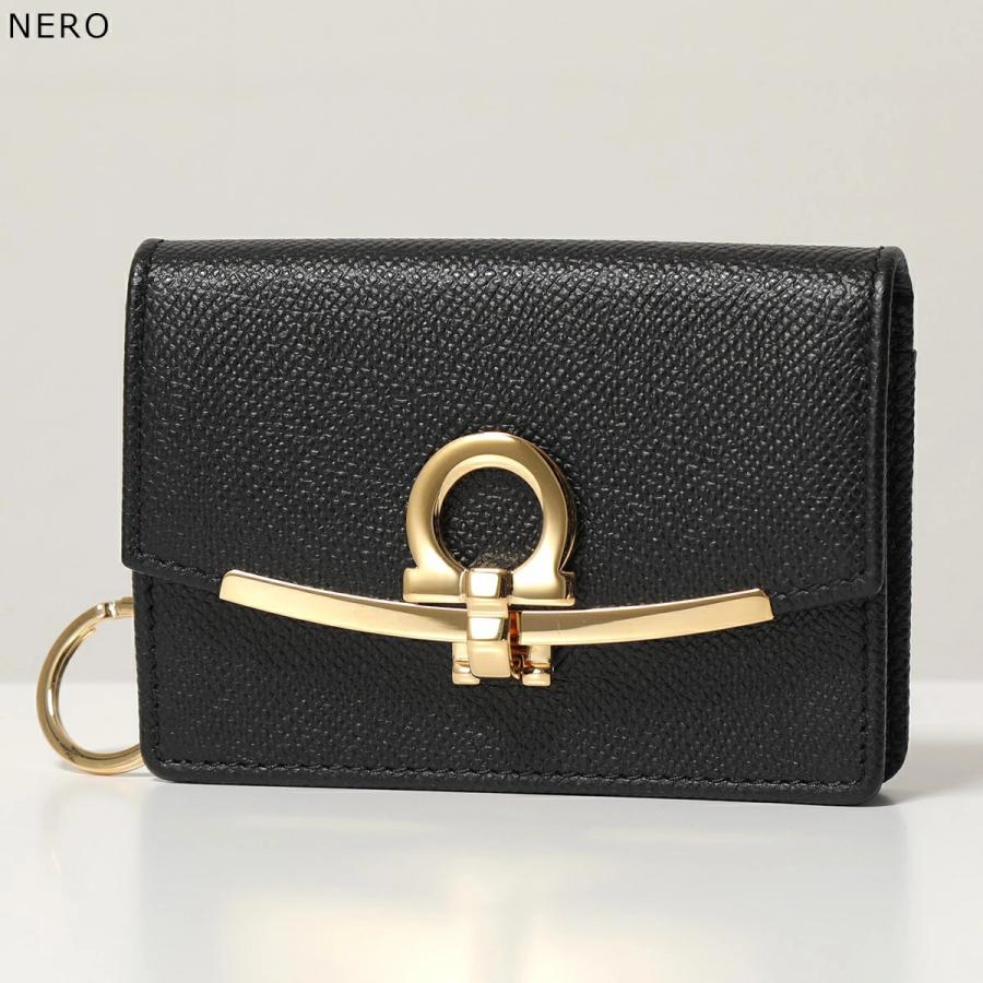 FERRAGAMO（フェラガモ） 名刺入れ GANCINO CILIP 22D198 レディース