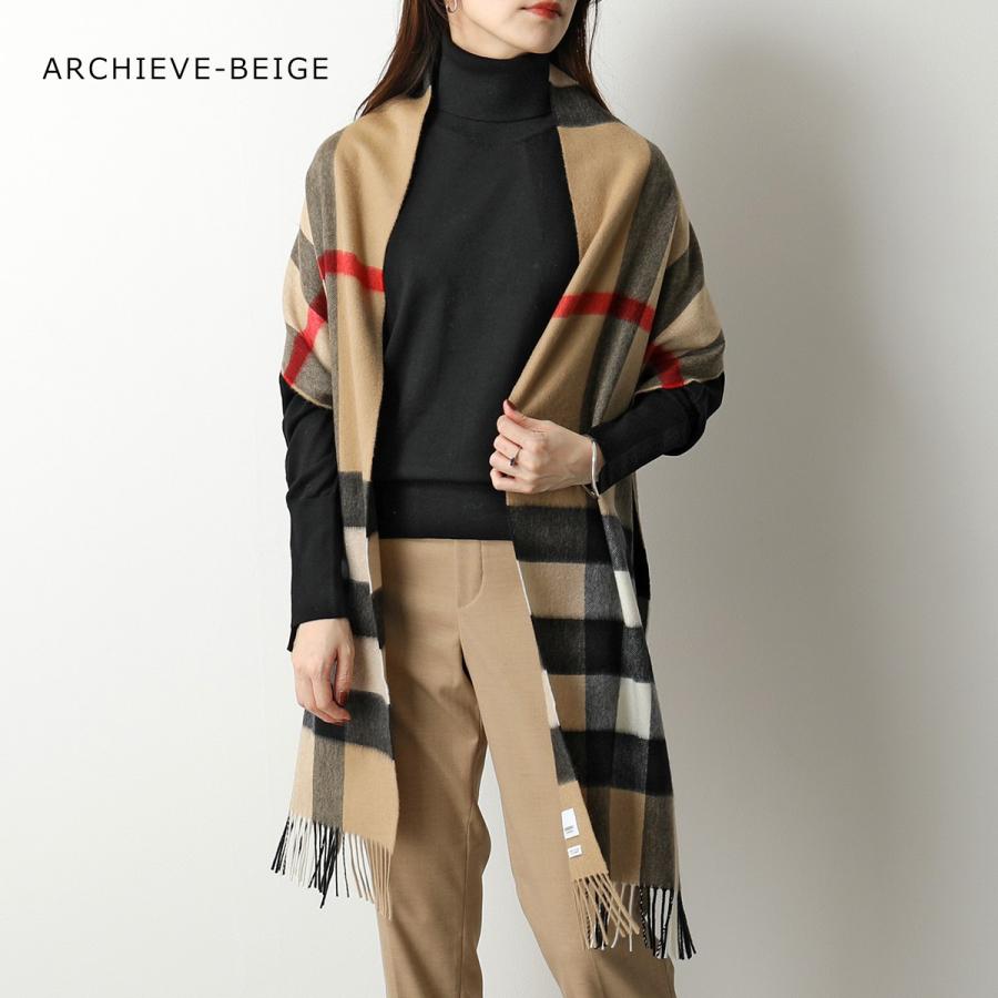 BURBERRY バーバリー マフラー  HALF MEGA CHECK CASHMERE SCARF レディース チェック カシミヤ ストール スカーフ フリンジ カラー5色｜s-musee｜10