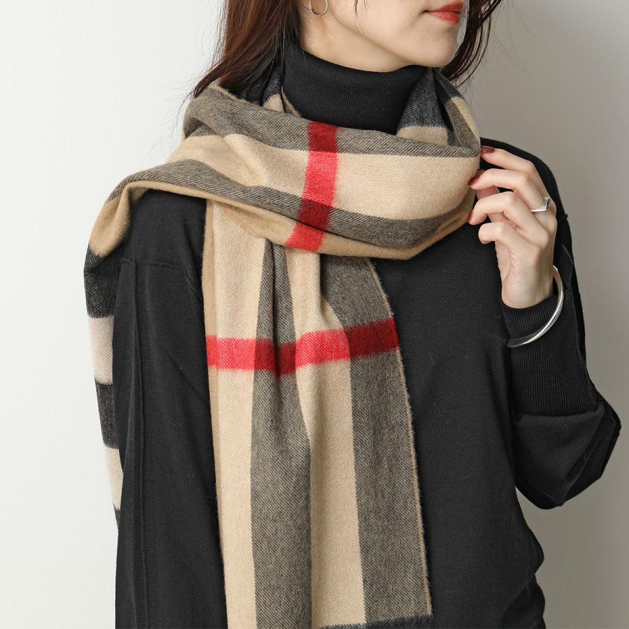 BURBERRY バーバリー マフラー  HALF MEGA CHECK CASHMERE SCARF レディース チェック カシミヤ ストール スカーフ フリンジ カラー5色｜s-musee｜11