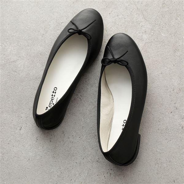 New Size Repetto レペット バレエシューズ Cendrilloneh Ad V374a レディース レザー ラウンドトゥ フラットシューズ パンプス 靴 410 Noir インポートセレクト Musee 通販 Yahoo ショッピング