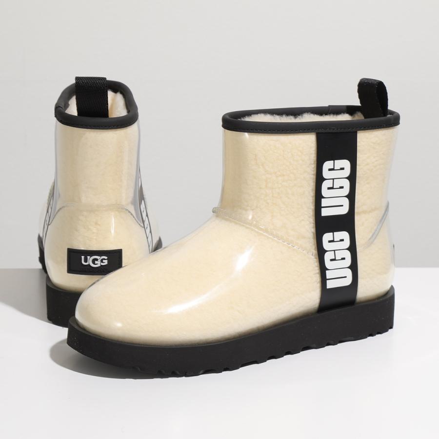 UGG アグ ショートブーツ レディース カラー2色 CLASSIC CLEAR MINI 1113190 クラシック クリア ミニ ロゴ レインブーツ 靴｜s-musee｜02