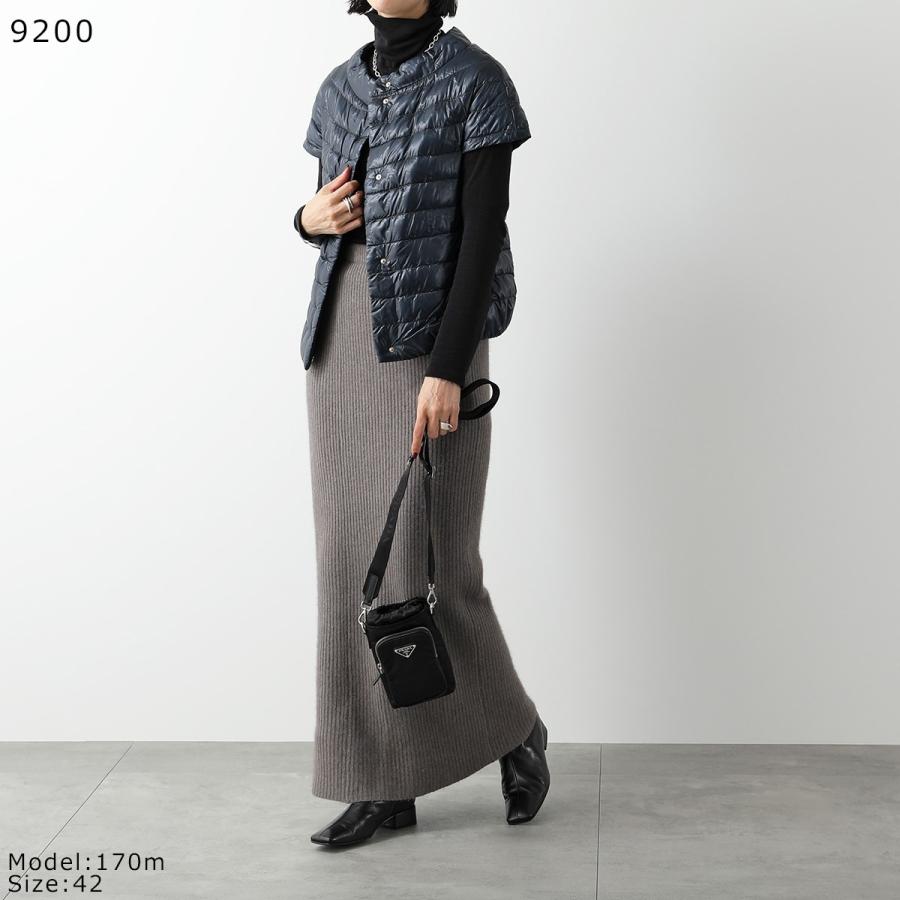 美品 HERNO 40 ICONICO エミリア ケープ ダウンベスト 半袖 美品 HERNO 40 ICONICO エミリア ケープ ダウンベスト 半袖