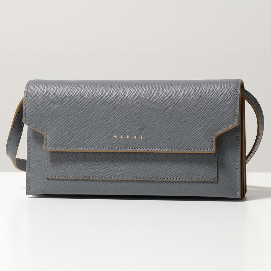 【訳有】MARNI マルニ ショルダーウォレット レディース PFMOT08U07 LV520 レザー ポシェット クラッチバッグ 鞄 Z337M