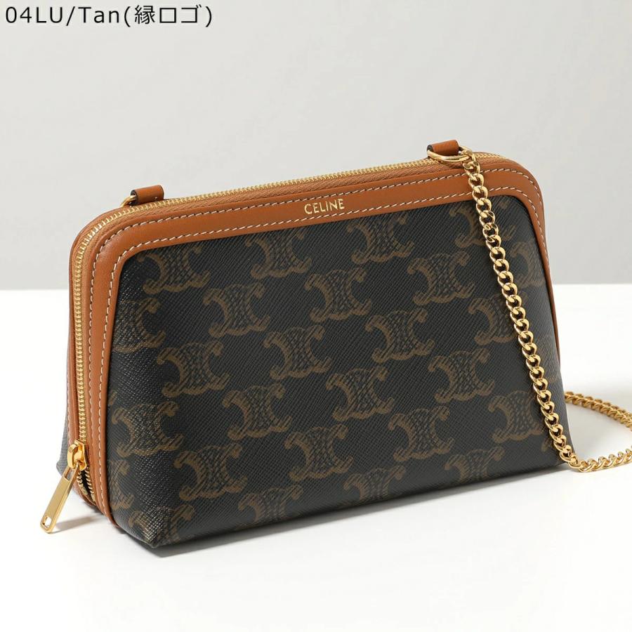 Celine セリーヌ チェーン バッグ マルチポシェット　トリオンフ CELINE（セリーヌ） ショルダーバッグ TRIOMPHE トリオンフ 10E382CBX