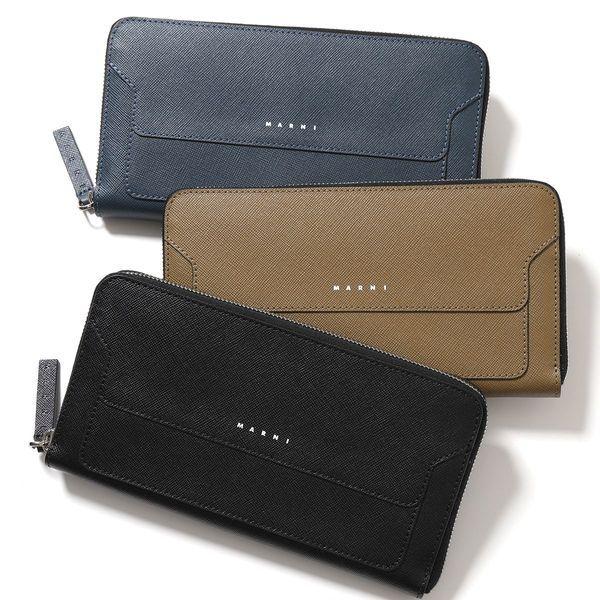 MARNI マルニ ラウンドファスナー 長財布 PFMI0047U0 LV520 メンズ 