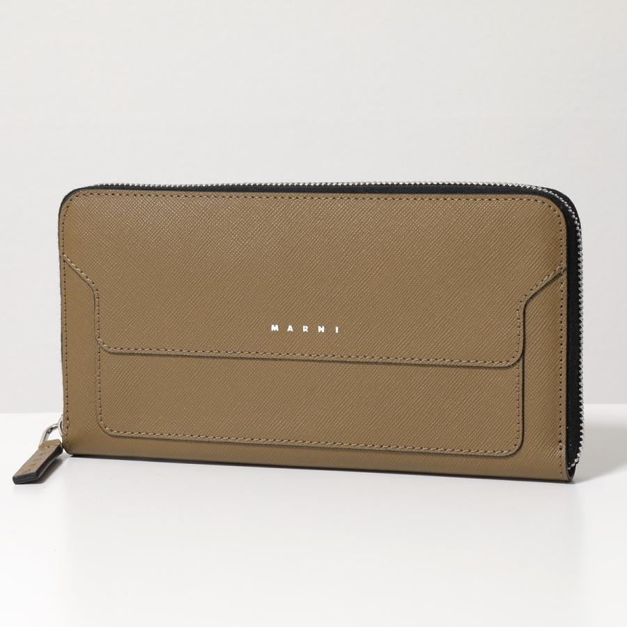 MARNI マルニ ラウンドファスナー 長財布 PFMI0047U0 LV520 MARNI マルニ ラウンドファスナー 長財布 PFMI0047U0 LV520