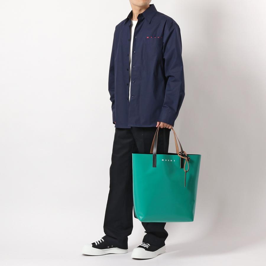 MARNI マルニ トートバッグ SHMQ0000A3 P3572 メンズ PVC バイカラー  