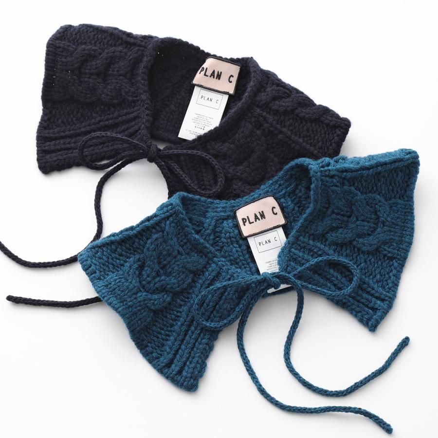 早割クーポン PLAN C ニット付け襟 ブラウン asakusa.sub.jp