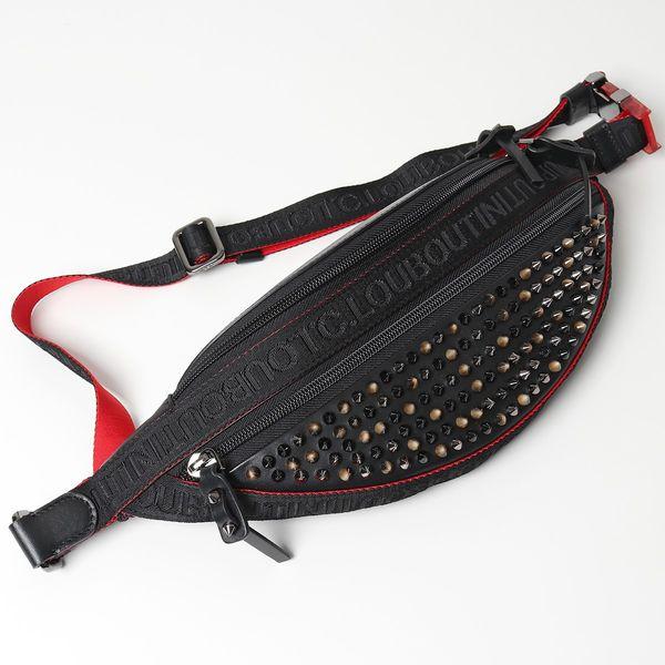 Christian Louboutin クリスチャンルブタン ボディバッグ Parisnyc メンズ レザー スパイクスタッズ ウエストバッグ 鞄 B556 Black Mix インポートセレクト Musee 通販 Yahoo ショッピング