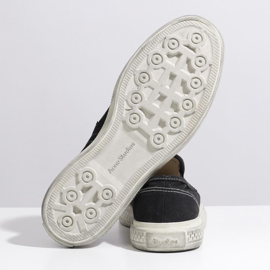 Acne Studios アクネストゥディオズ スニーカー BD0159 Ballow Tumbled Slip On Sneaker メンズ  キャンバス スリッポン シューズ 靴 Black/off-white