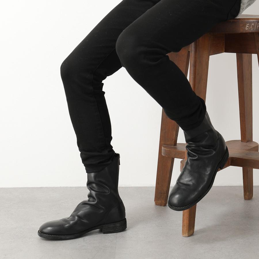 GUIDI（グイディ） バックジップブーツ 988 メンズ ホースレザー フル