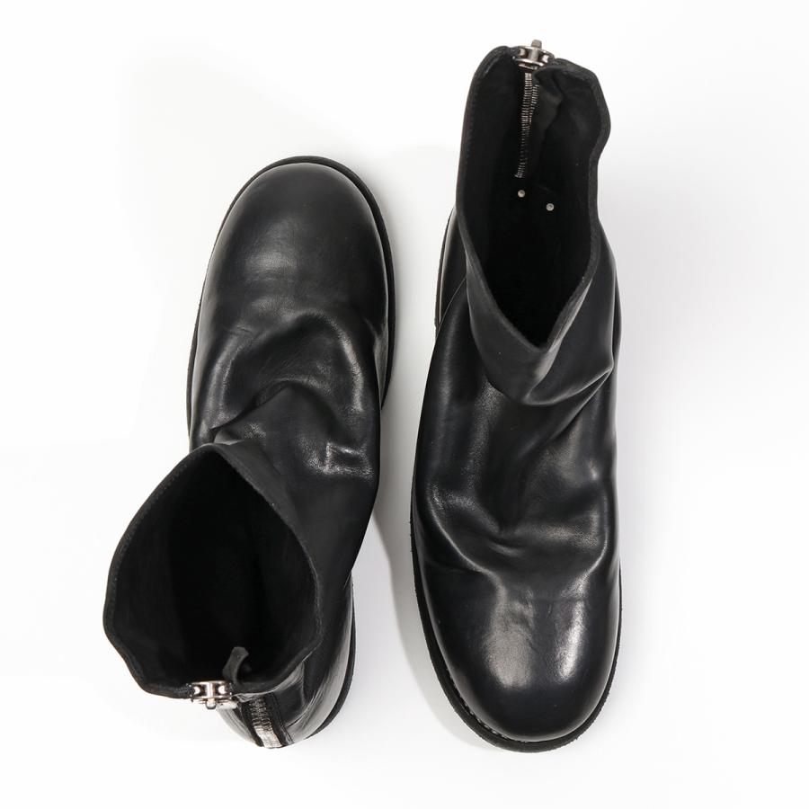 GUIDI（グイディ） バックジップブーツ 988 メンズ ホースレザー フル