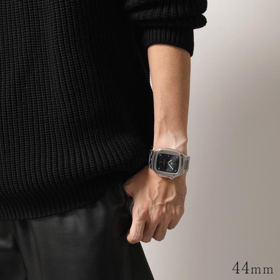 GOLDEN CONCEPT ゴールデンコンセプト Apple Watch Case アップルウォッチケース EV40 EV44 メンズ  ステンレススチール スチールストラップ Silver