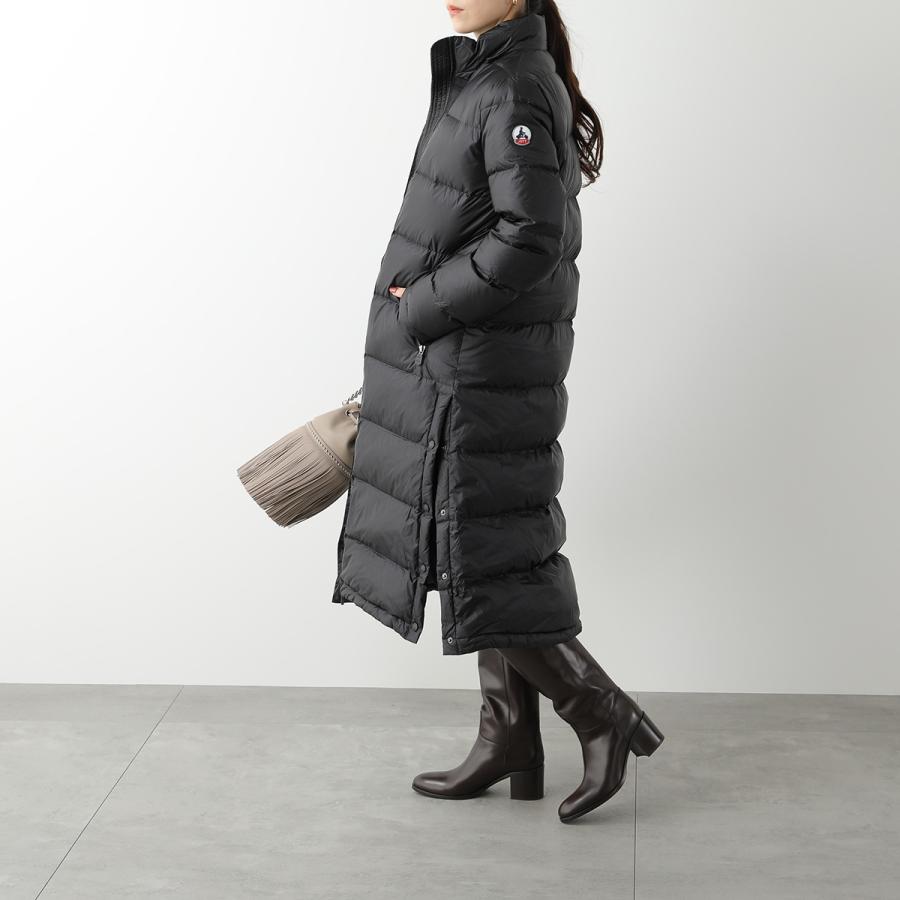 【美品】JOTT フード付き ネイビー ロングダウンジャケット L JOTT ジョット ダウンコート KARACHI WPAR04 レディース フード