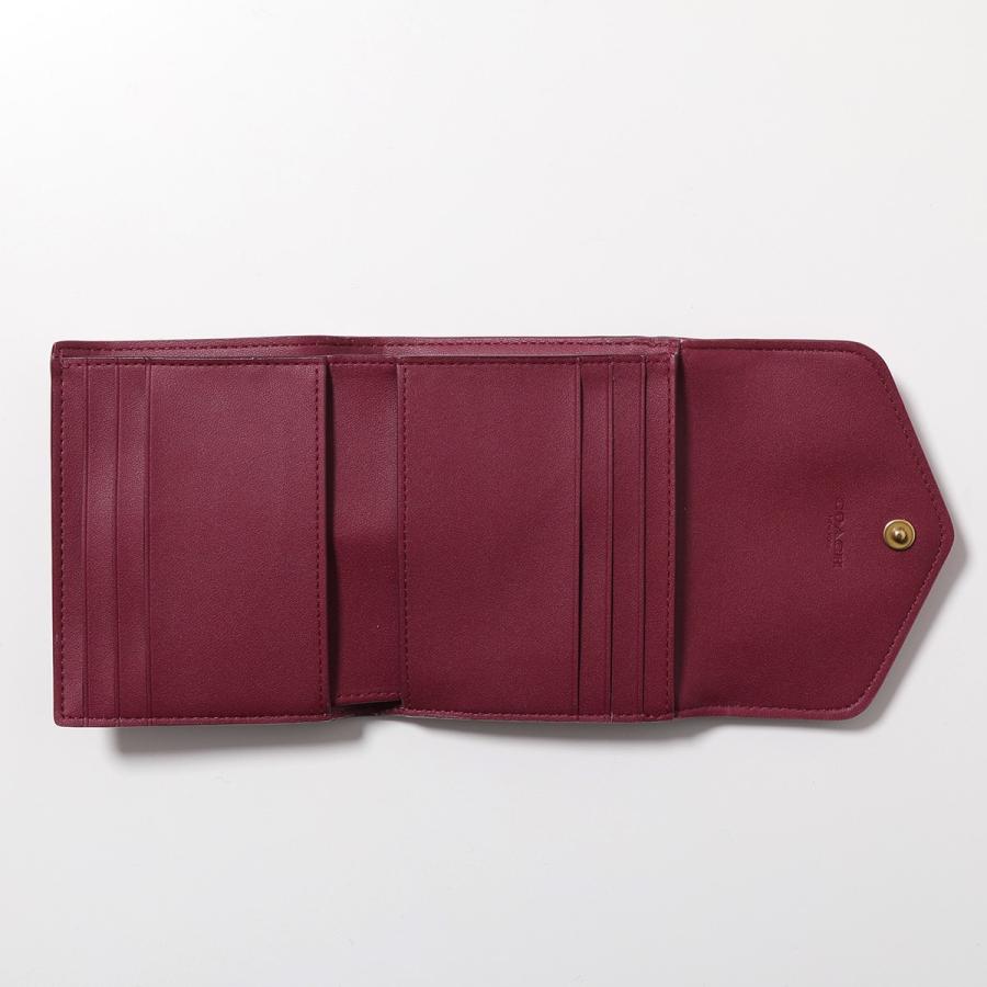 美品 コーチ ウィン WYN スモール ウォレット 折り財布 ミニ財布 ボルドー COACH（コーチ） 二つ折り財布 WYN SMALL ウィン スモール C2329