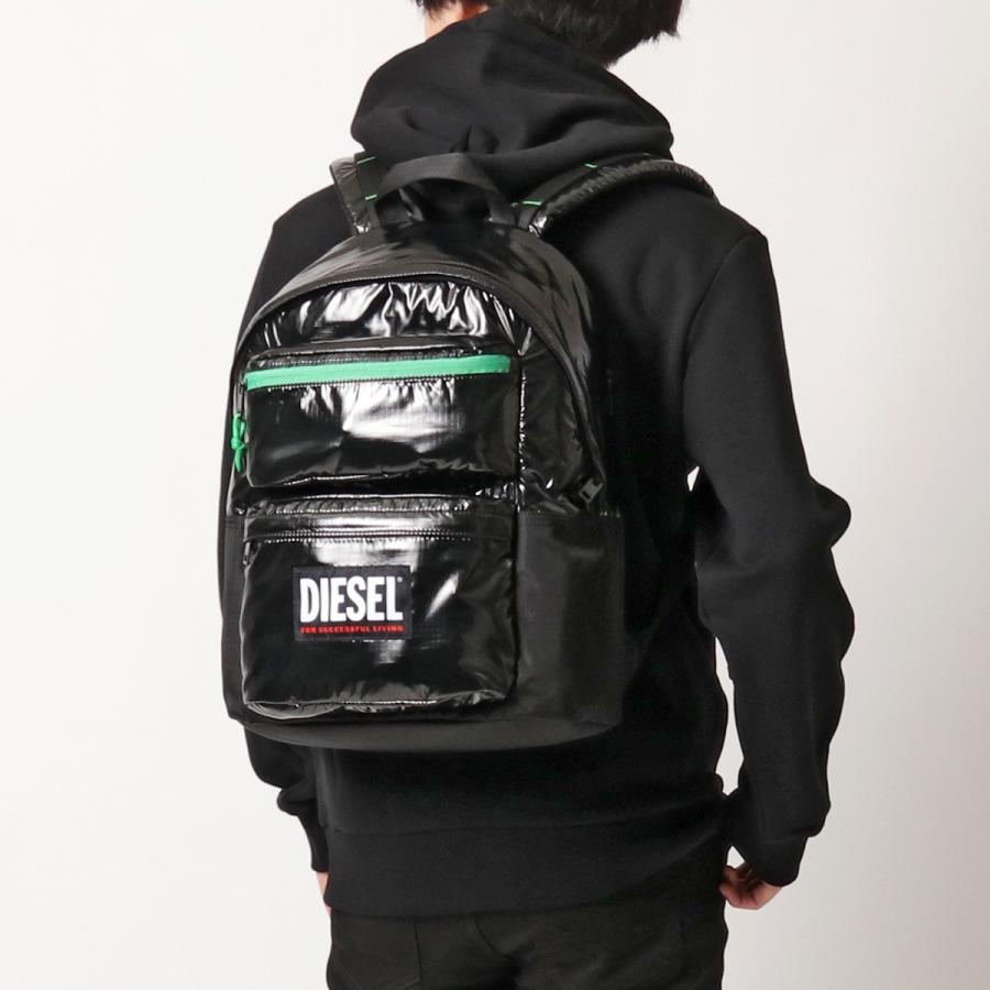 DIESEL ディーゼル バックパック RODYO PAT X08015 P4212 メンズ リュック リップストップ ロゴ 鞄 T8013｜s-musee｜02