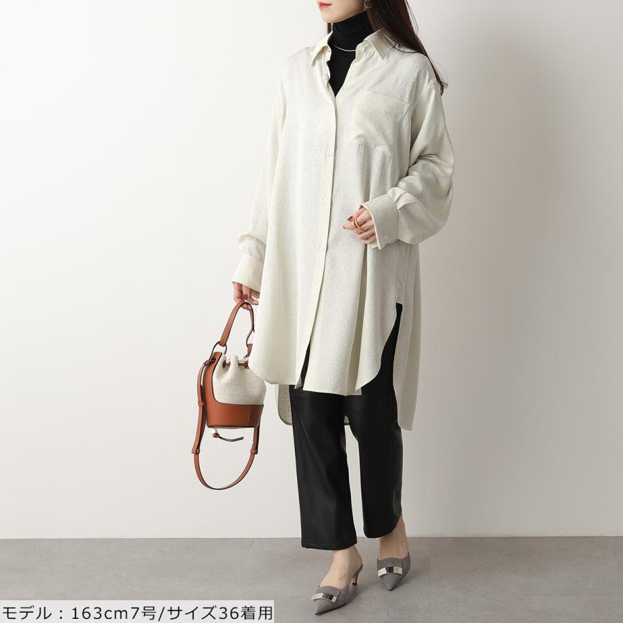 LOEWE ロエベ 長袖シャツ S359337XDA レディース シルク アナグラム  