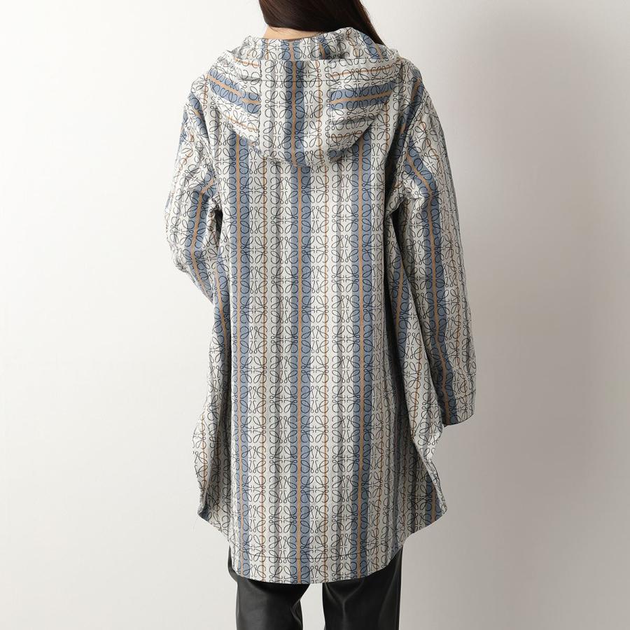 美品 LOEWE ロエベ アナグラムストライプ フーデッドジャケット 36 美品 LOEWE ロエベ アナグラムストライプ フーデッドジャケット 36